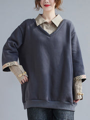 False Two Lapel Embroidered Shirt