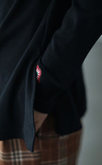 Long Sleeves High Neck Embroideried T-Shirt