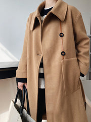 Women Lapel Thick Casual Coat