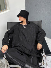 Women Loose Irregular Casual Sweatshirt