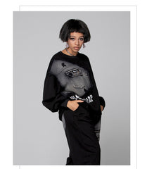 Denim Patchwork Loose T-Shirt