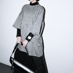 Women Personality Irregular Print Round Neck T-Shirt