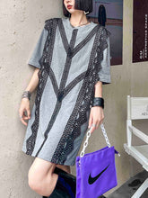 Skinny Color Matching Stitching Loose Dress