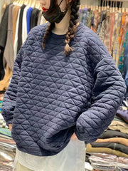 Rhomb Loose Casual Versatile Hoodie