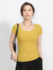 Solid Comfort Round Neck T-Shirt