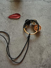 Asymmetric Size Circular Necklace