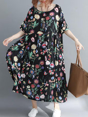 Summer New Loose Oversize Printed Dress