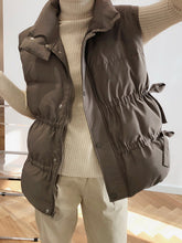 Women Drawstring Sleeveless Casual Vest