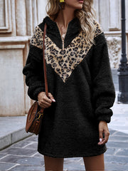 Women Printed Hooded Padded Dress