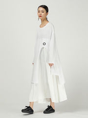 False Two Loose Cropped Dress