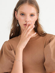 Retro Imitation Pearl Pendant Bracelet