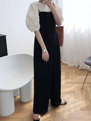 Casual Slip Wide-Leg Jumpsuits