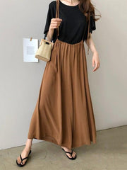 Loose Plus Size Chiffon Light Wide-leg Jumpsuits