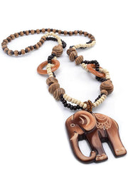 Wood Elephant Pendant Accessories