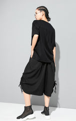 Solid Color Loose Casual Wide Leg Pants