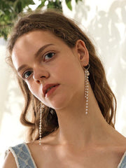 Original Sparkling Tasseled Designed Earrings
