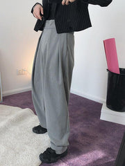 Loose Empire Pleated Radish Pants