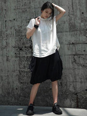 Ruffled Fresh Simple Fiber T-shirt