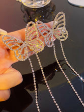 Stylish Tassel Butterfly Long Earrings