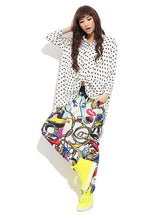 Loose Colorful Printing Harem Pants
