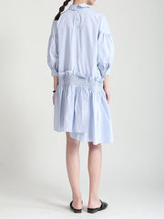 Original Urban Pleated Solid Midi Dress