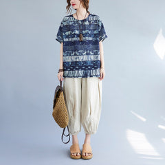 Comfortable Short Sleeved T-Shirt Blouse