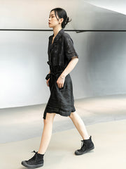 Stylish Printed Original Loose Flax Jumpsuit