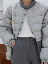 Women Stitching Contrast Color Casual Coat