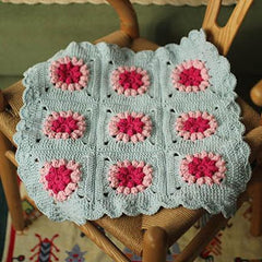 Handmade Cotton Line Popcorn Blanket