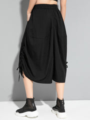 Solid Color Loose Casual Wide Leg Pants