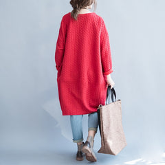 Women Loose Solid Color Casual Dress