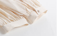 Round Neck Embroidered Long Sleeve Blouses Shirts Top