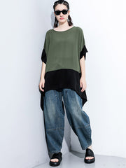 Original Irregularity Split-Joint T-Shirts Tops