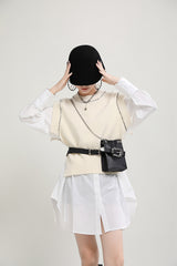 Women Color Matching Splicing Casual Dress