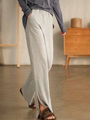 Vintage Wide-Leg Split Harem Pants