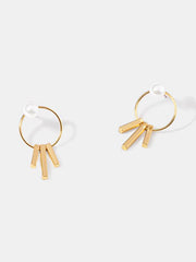 Original Pearl Geometry Earrings