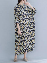 Casual Floral Graceful Half-Sleeve Dress