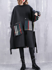 Women Plus Fleece Thick Loose Sweatshirt