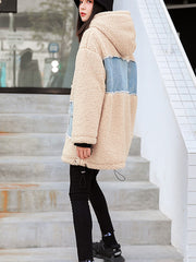 Women Thick Plus Velvet Loose Long Sleeve Pullover Sweatshirt