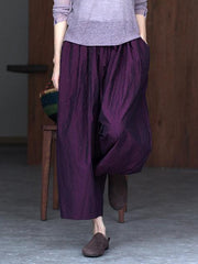 Elastic Strap Loose Wide-leg Pants
