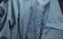 Leaf Printed Summer Half Sleeve Cotton T-Shirt