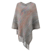 Colorful Tassel Knitted Shawl Sweater