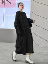 Solid Color Long Loose Casual Dress