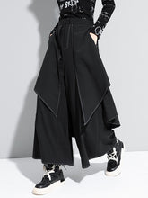 Roomy False-Two Split-Joint Wide-Leg Pants