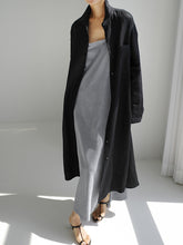 Loose Irregular Cardigan Over Knee Dress