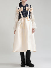 Bow Back Loose Fluffy Skirt