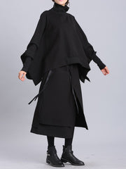 Women High Waist Irregular Casual Skirt