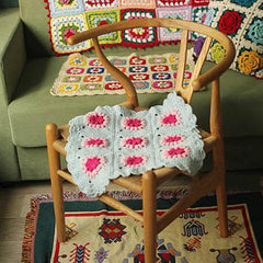 Handmade Cotton Line Popcorn Blanket