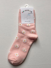 Flower Print Japanese Cute Long Socks