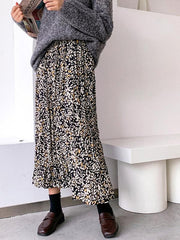 Casual Chiffon Floral A-Line Skirts